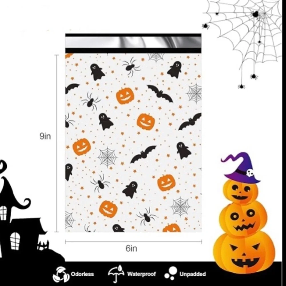 15 Count Polymailer Size Variety Bundle-HALLOWEEN 01 (5/6x9 + 5/10x13 + 5/14x19)